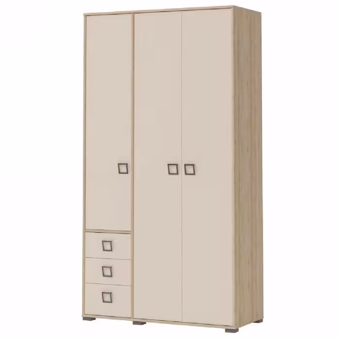 Szafa 3D3S Kiki P33-BK/KI-01 beech/sand