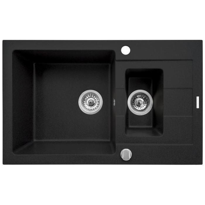 Zlew Sparta Plus (78x48) 1½B 1D karbon