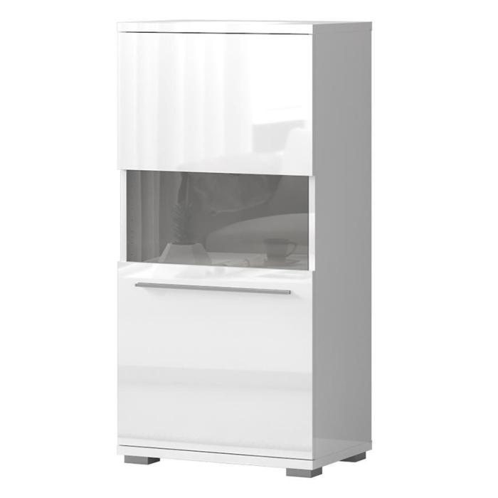 Witryna Piano V60-1KS/PN-70/KA/70 crystal white