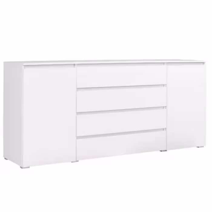 Komoda Cosmo C06 4 szuflady 2 drzwi biały