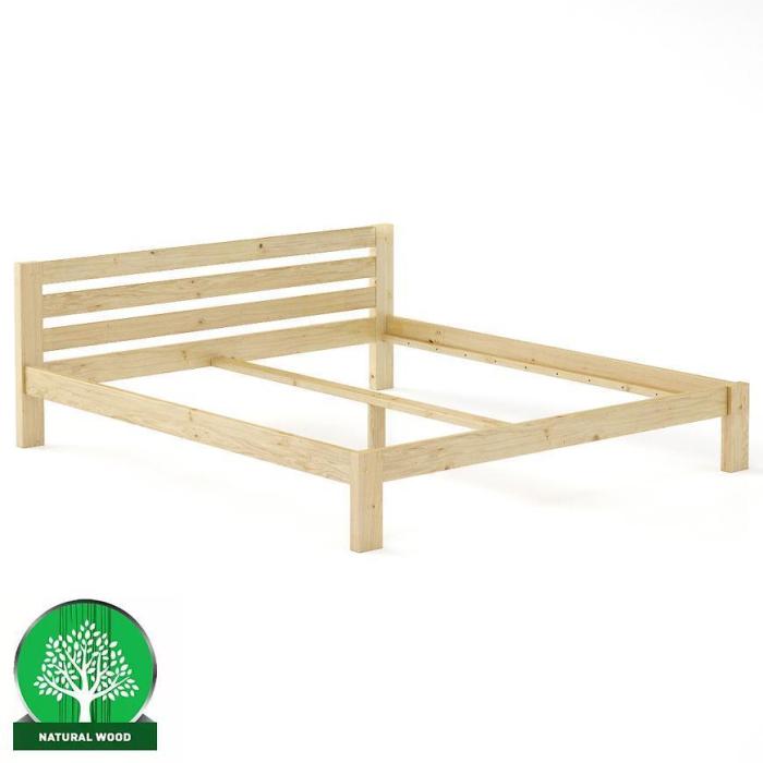 Łóżko Sosna LK105–200x200 surowy