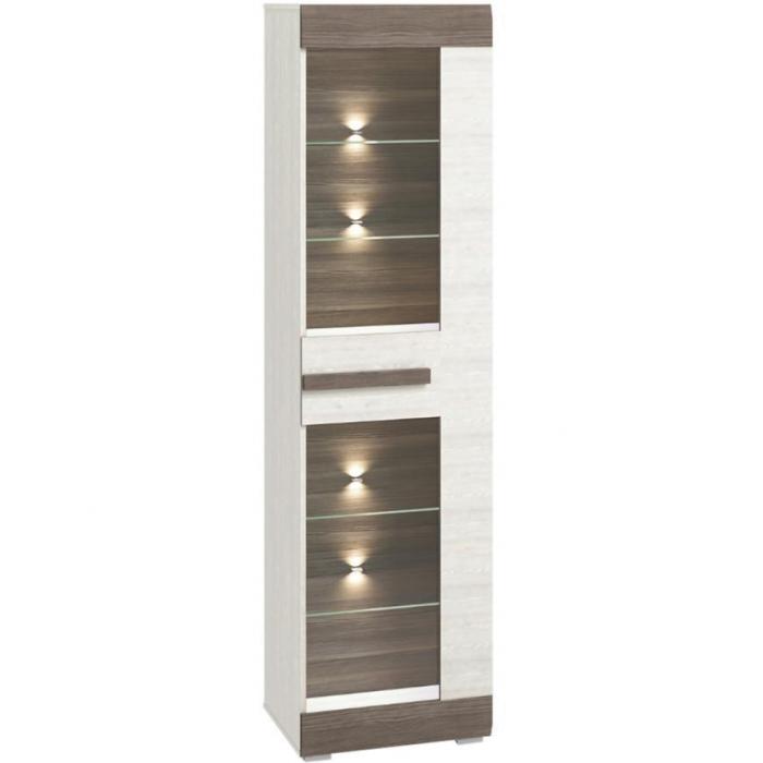 Witryna Blanco 02 55 sosna śnieżna/new grey