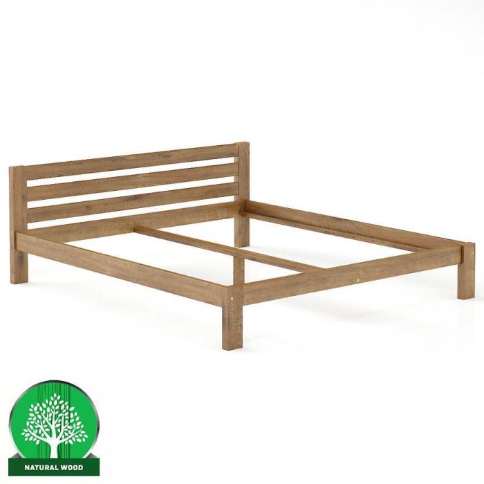 Łóżko Sosna LK105–200x200 dąb