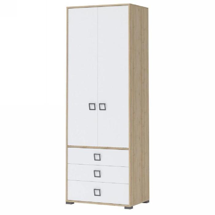 Szafa 2D3S Kiki P23-BK/KI-15 beech/white