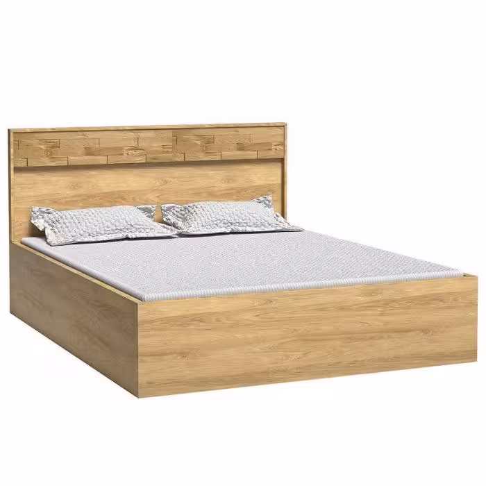 Łóżko M9 Mediolan 160x200 Deska Natural Hikora