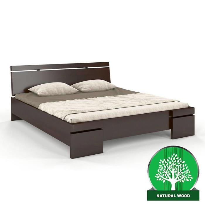 Łóżko sosnowe Skandica Sparta maxi 200X200 palisander