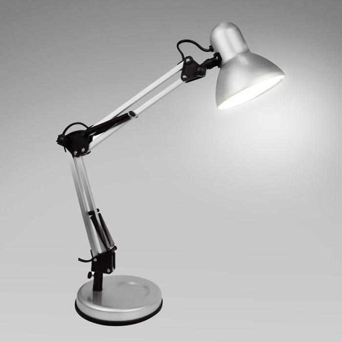 Lampa biurkowa 2429A srebrna