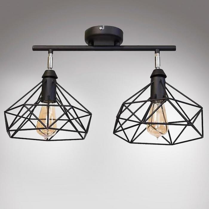 Lampa Szach 2711/Z-B-2 czarna LW2