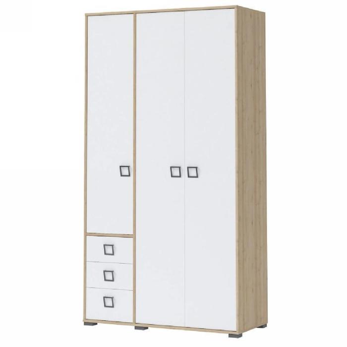 Szafa 3D3S Kiki P33-BK/KI-15 beech/white
