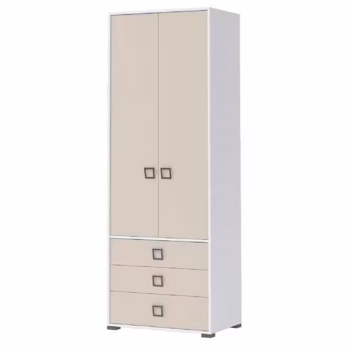 Szafa 2D3S Kiki P23-BE/KI-01 white/sand