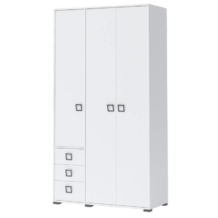 Szafa 3D3S Kiki P33-BE/KI-15 white/white