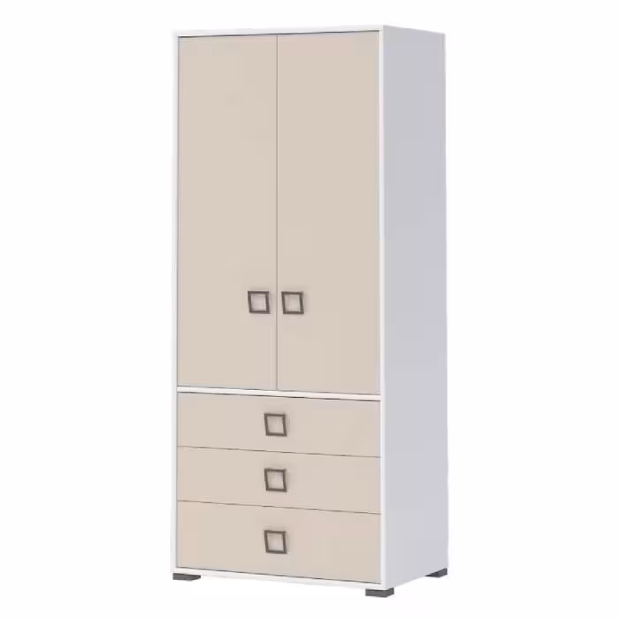 Szafa 2D3S Kiki G23-BE/KI-01 white/sand