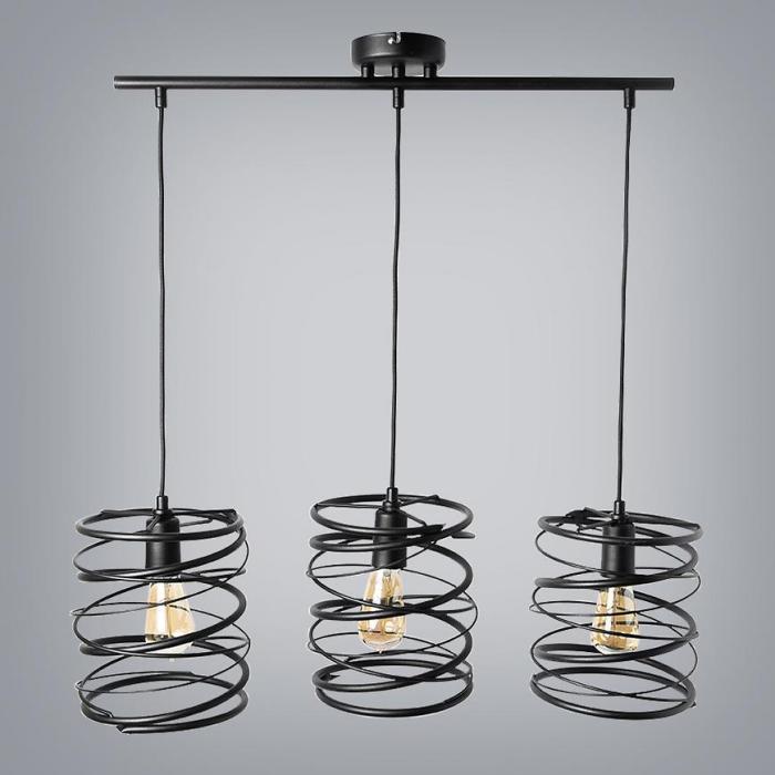 Lampa Spring 2786/Z-B-3 czarna LW3
