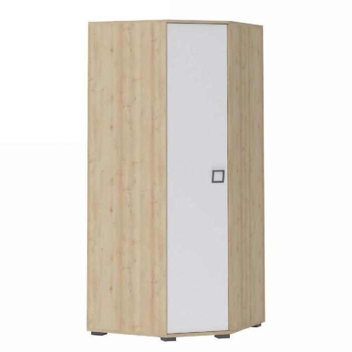 Szafa narożna 3D3S Kiki GUG-BK/KI-15 beech/white