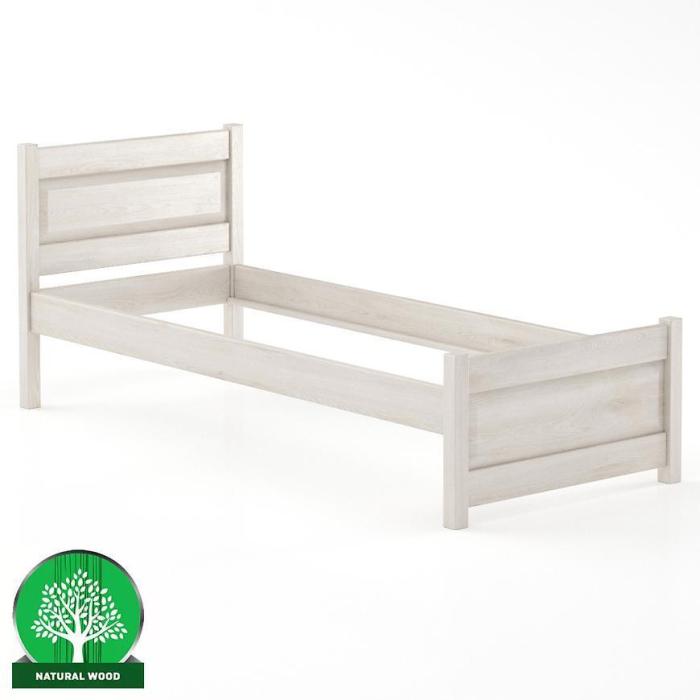 Łóżko Buk LK120–80x200 bielony