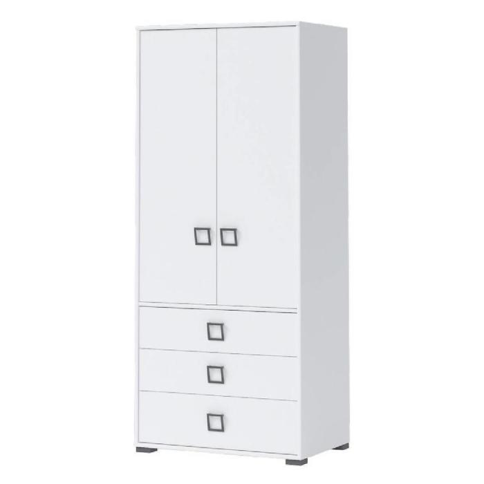 Szafa 2D3S Kiki G23-BE/KI-15 white/white