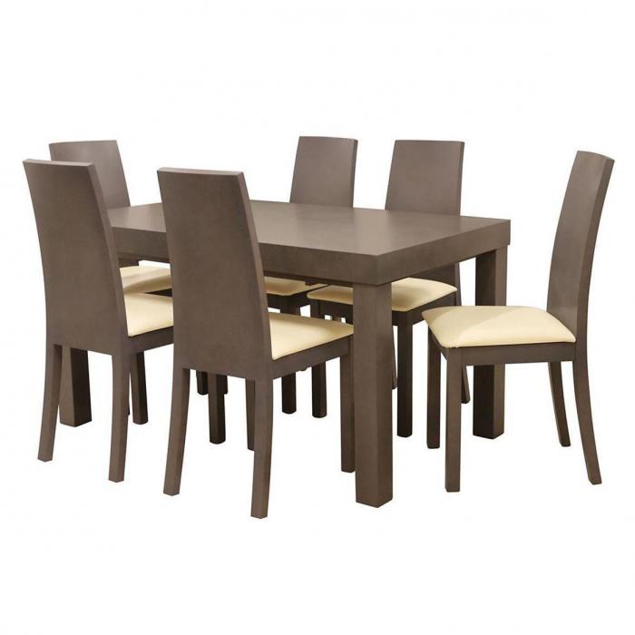 Zestaw stół i krzesła Karla 1+6 ST408 KR 107 BR022 bronco8720