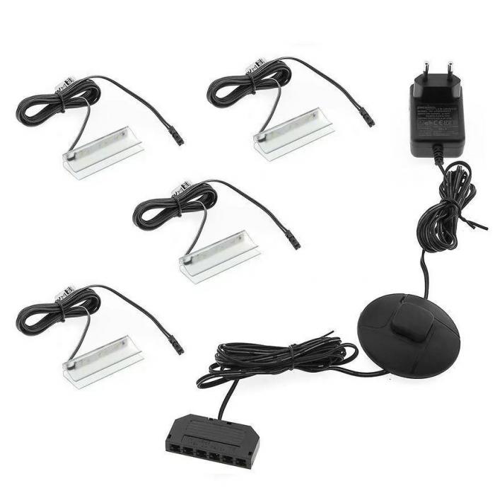 Oświetlenie LED 4 pkt białe