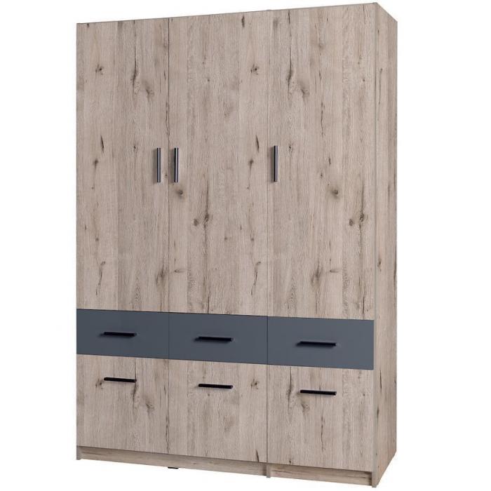 Szafa Snow 04 3-D 6-S Wellington/Grafit