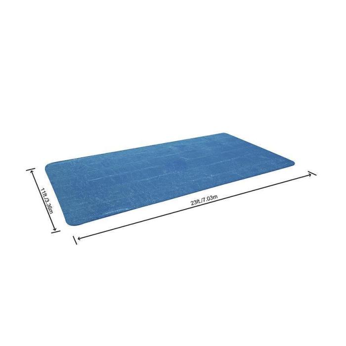Przykrycie solarne basen prostokątny 7.03x3.36m 58228