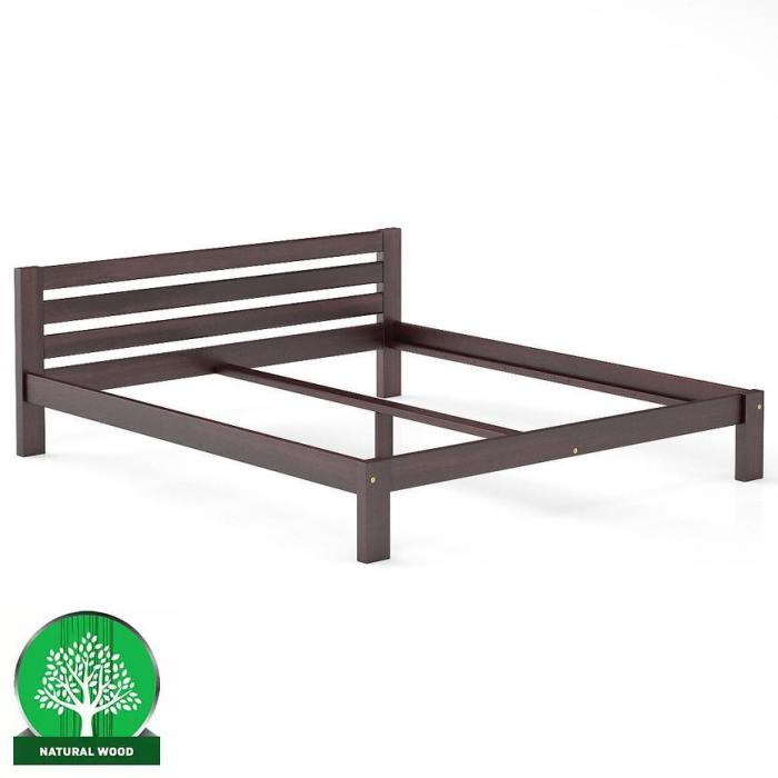 Łóżko Sosna LK105–200x200 orzech