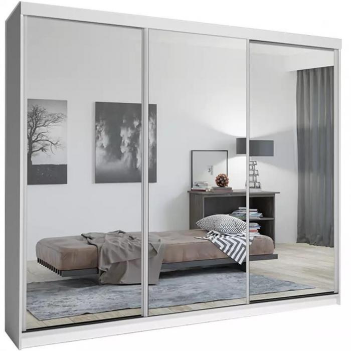 Szafa Lux 250 Biała + 3 x Lustro