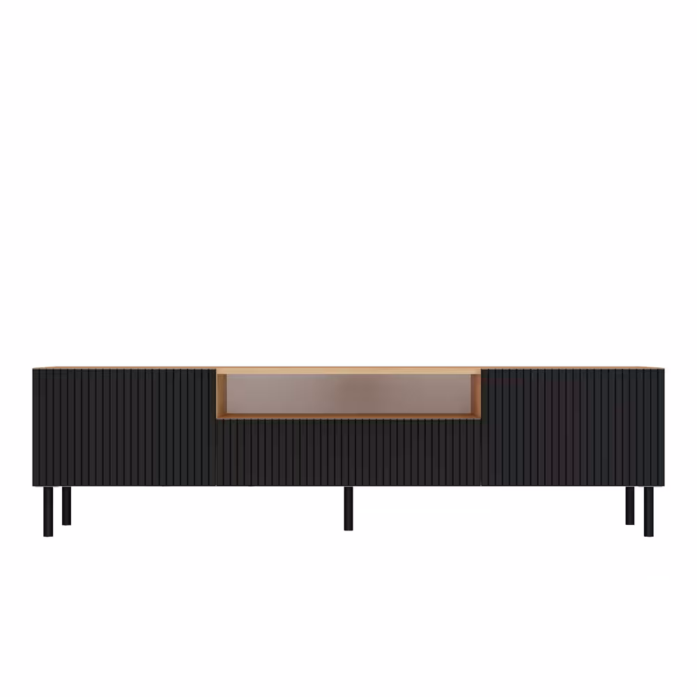 Szafka RTV Jula 160S czarny/dąb artisan