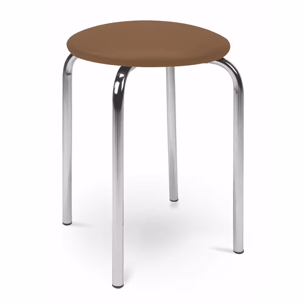 Taboret Olia brązowy
