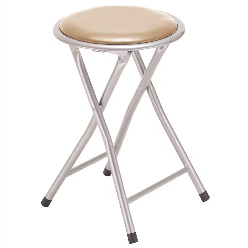Taboret składany Alto Silver beżowy