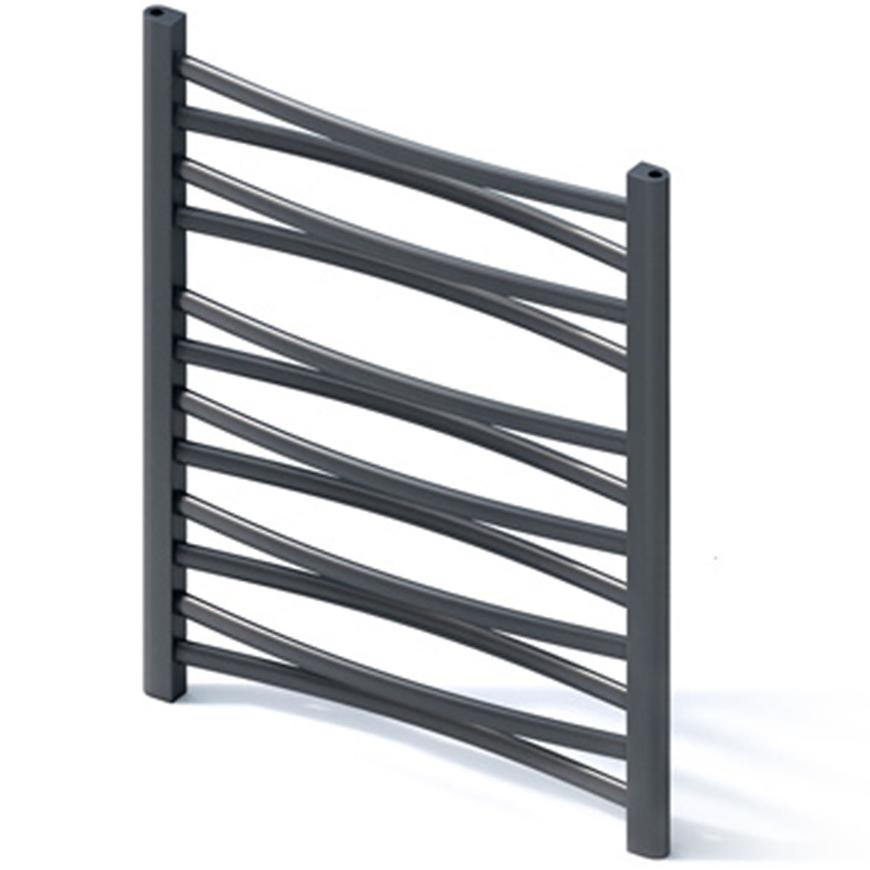 Grzejnik łazienkowy Łezka 3D Ł3D 12/50 czarny 675x540 mm