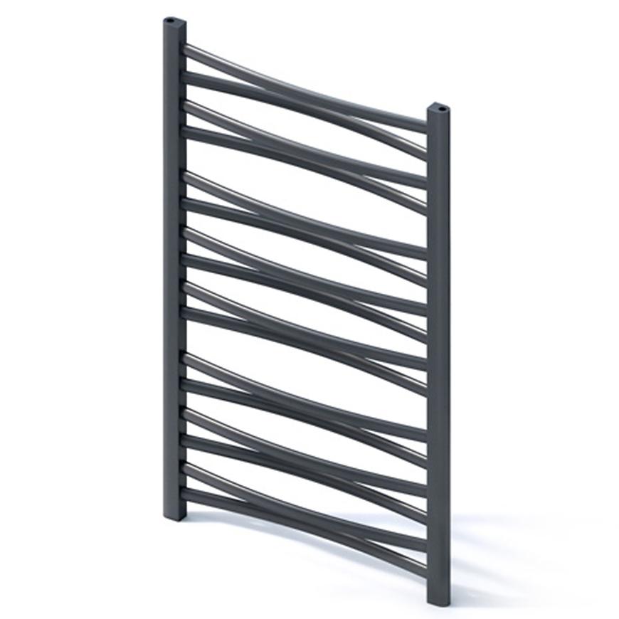 Grzejnik łazienkowy Łezka 3D Ł3D 16/50 czarny 910x540 mm