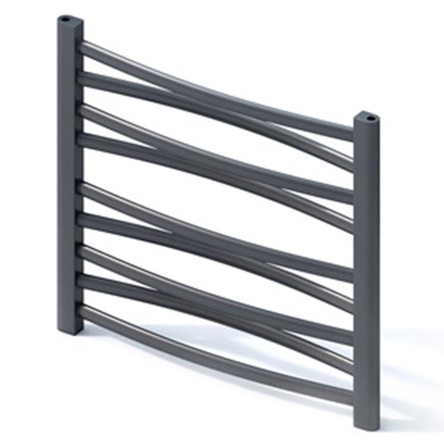 Grzejnik łazienkowy Łezka 3D Ł3D 9/40 czarny 500x440 mm