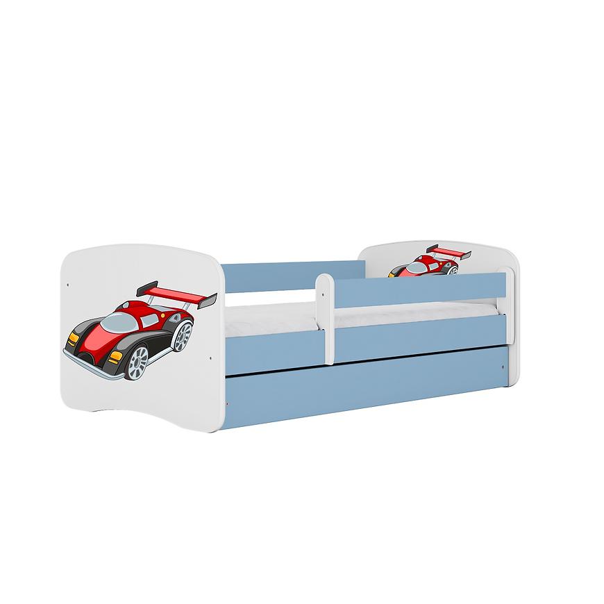 Łóżko dziecięce z materacem i szufladą Babydreams Niebieski 70x140 Auto