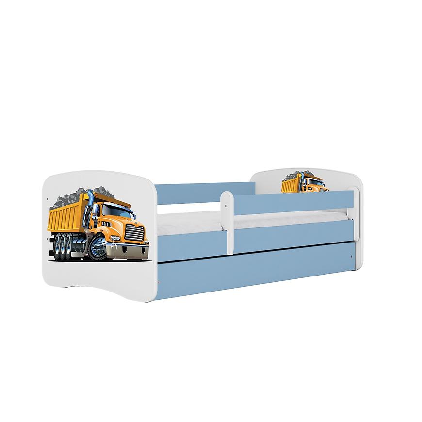 Łóżko dziecięce z materacem i szufladą Babydreams Niebieski 80x160 Ciężarówka