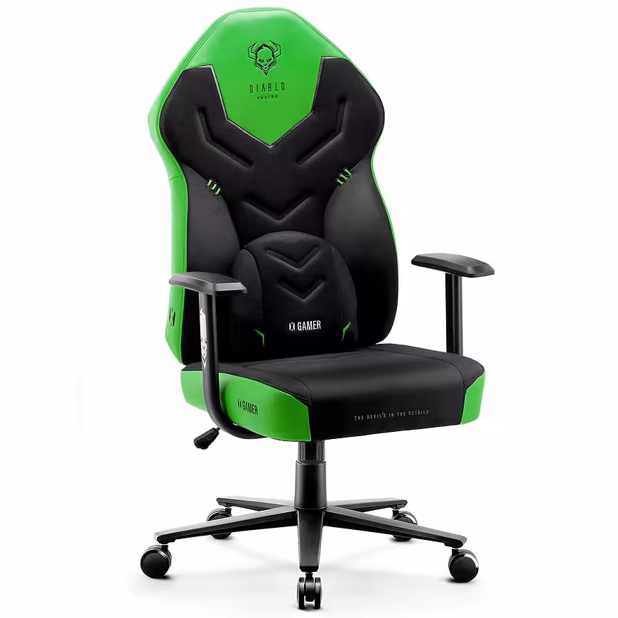 Fotel Gamingowy Dziecięcy Diablo X-Gamer 2.0 Green Emerald