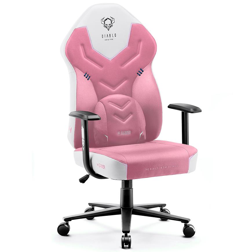 Fotel Gamingowy Dziecięcy Diablo X-Gamer 2.0 Pink Marshmallow