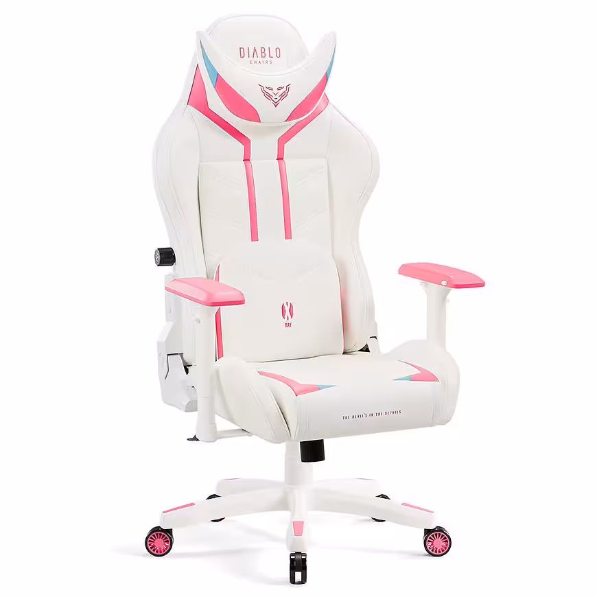 Fotel Gamingowy Normal Diablo X-Ray 2.0 Biały/Róż