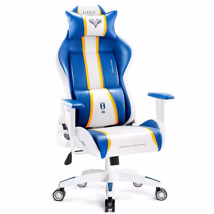 Fotel Gamingowy King Diablo X-One 2.0 Aqua Blue
