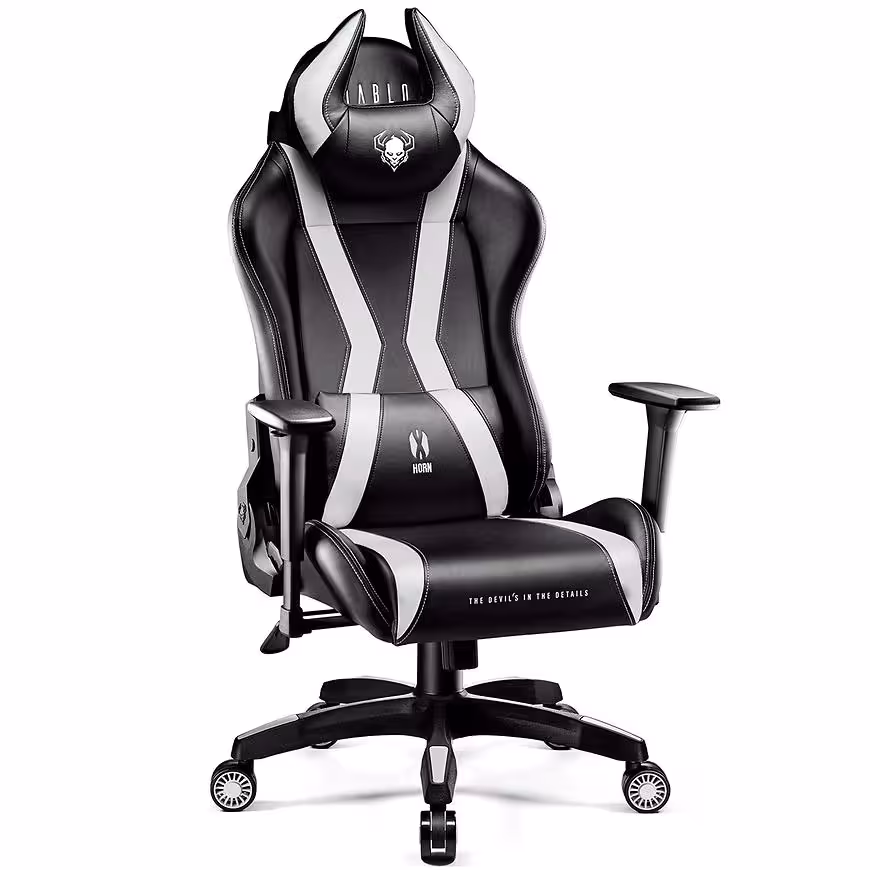 Fotel Gamingowy King Diablo X-Horn 2.0 Czarny/Biały