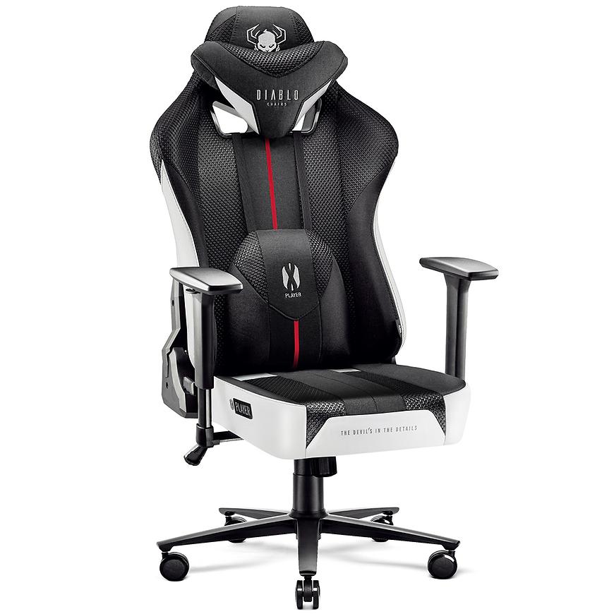 Fotel Gamingowy King Diablo X-Player 2.0 Biały/Czarny