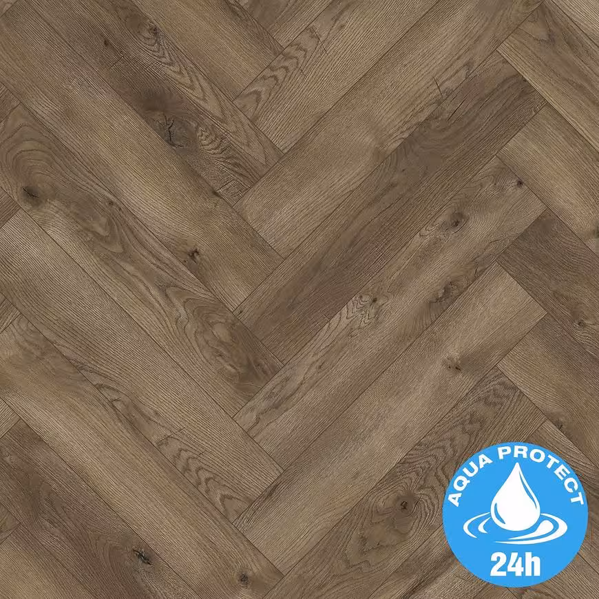 Panele podłogowe wodoodporne Dąb Manor 8mm AC5 Herringbone WR 64833