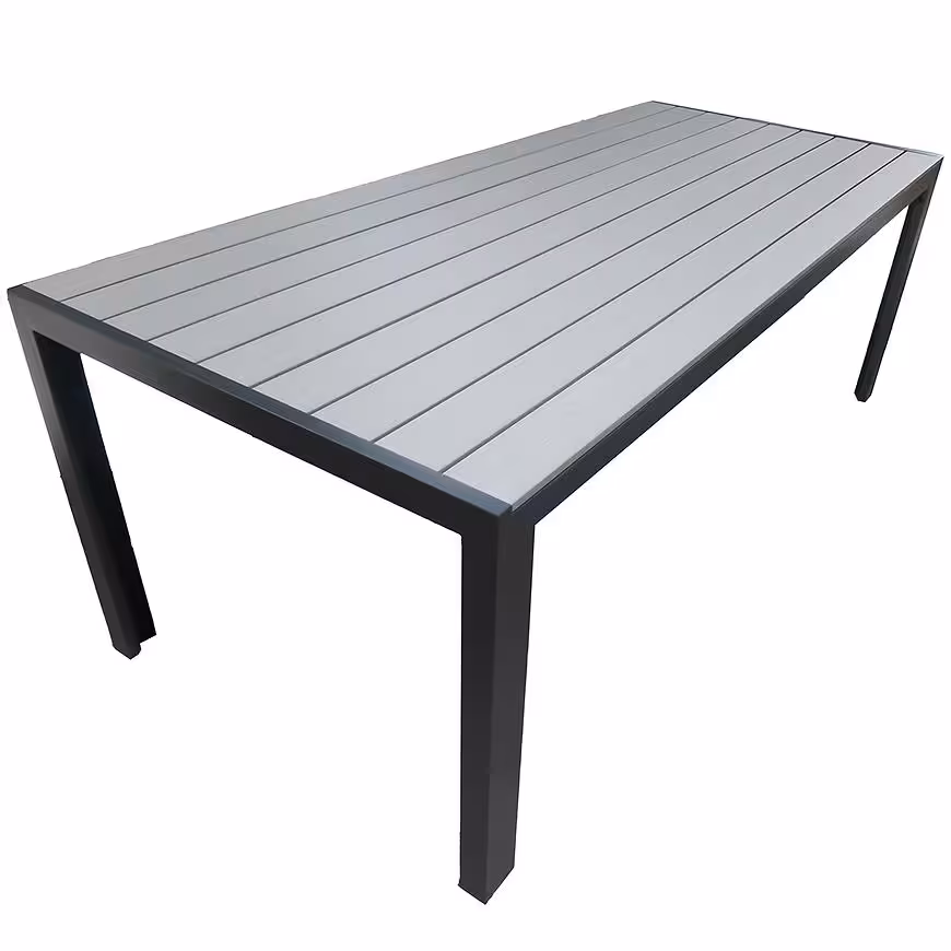 Stół Douglas szary z blatem polywood 205x90 cm