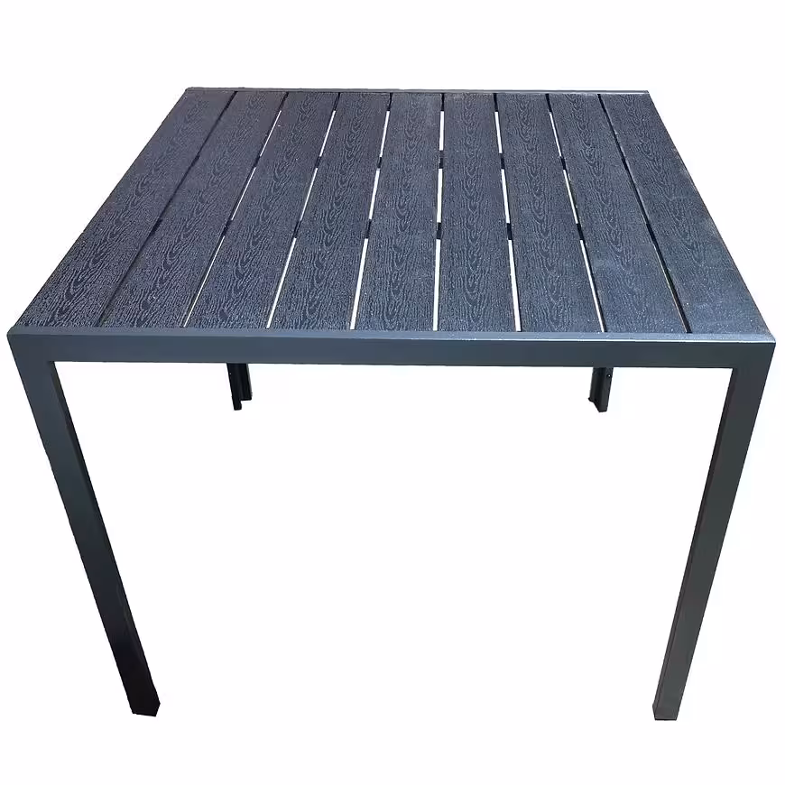 Stół Douglas czarny z blatem polywood 90x90 cm
