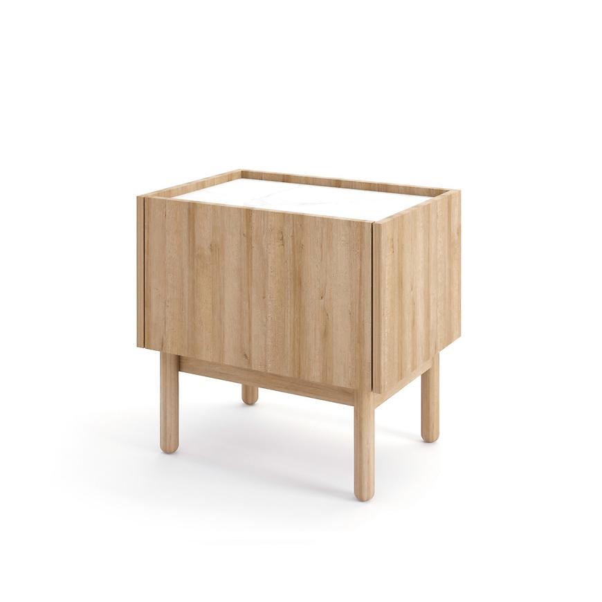 Szafka nocna Boho S50 rivera/marmur bianco