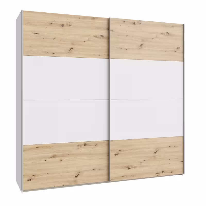 Szafa dwudrzwiowa Ossett 220 SHMS92411-M576 dąb artisan/biały