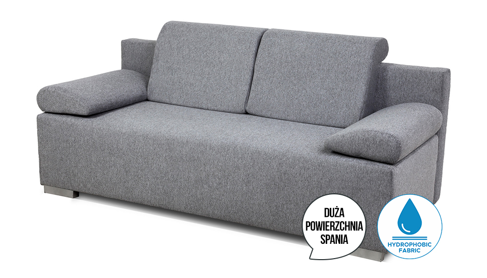 Sofa z funkcją spania Rubi szary