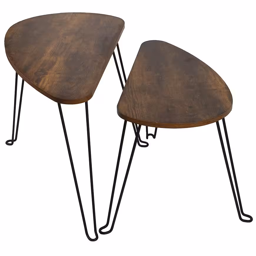 Zestaw Stolików Loft 8621 E dark vintage wood