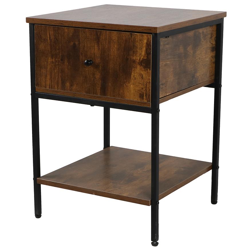 Szafka Nocna Loft 8624 E dark vintage wood