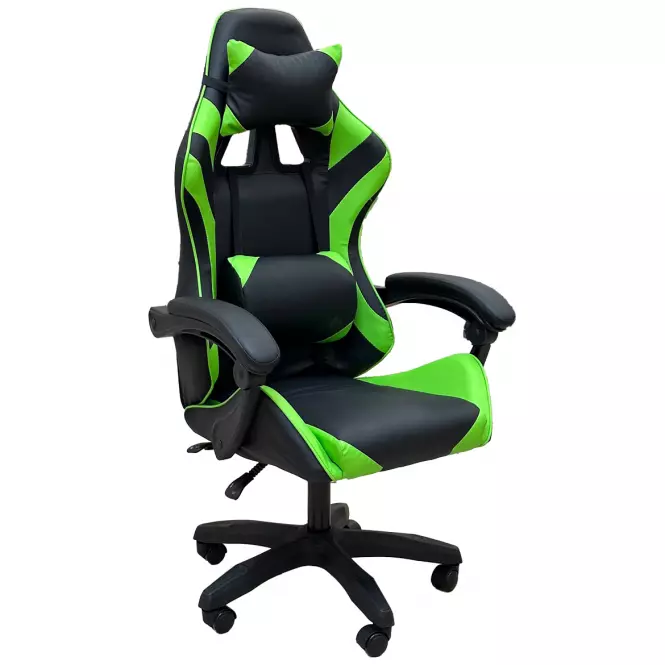Fotel gamingowy Kastor 8688 czarny/zielony