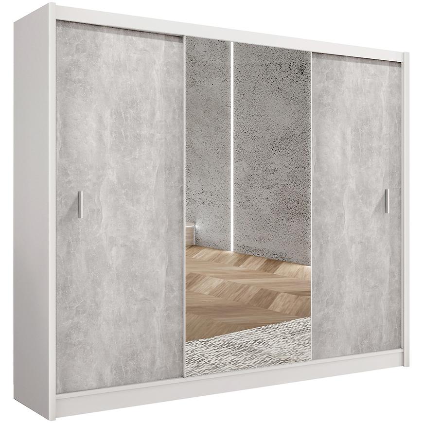 Szafa Stone 250 biały/beton